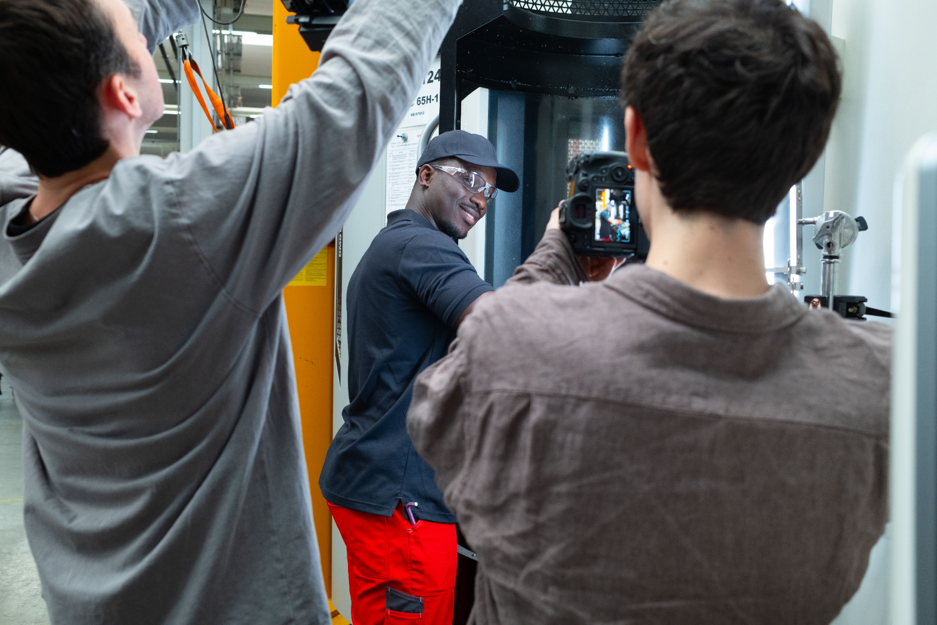 Behind the scenes: Industrie-Shooting